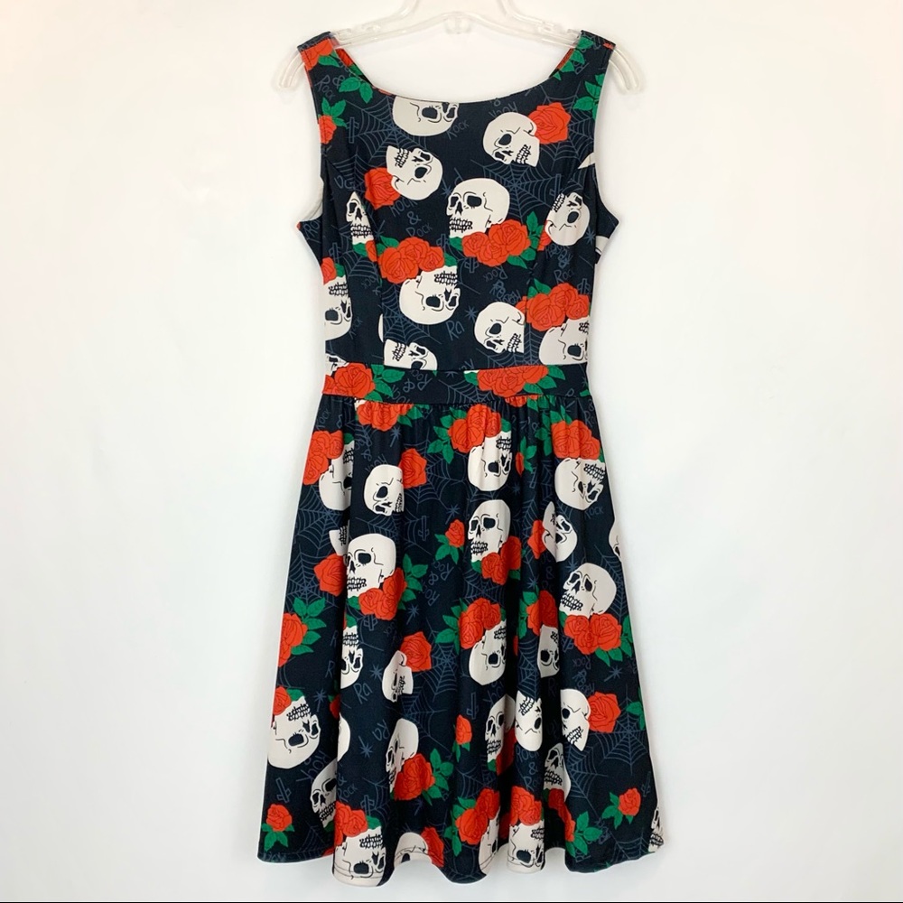 MissJoy skull rose vintage dress